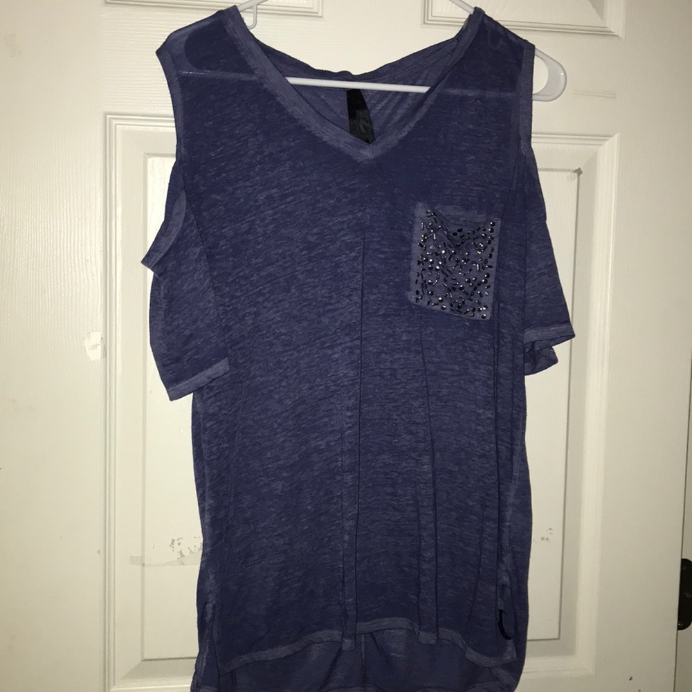 MUST GO BY 5/20 Open Shoulder T-shirt